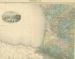 Item #18-0957 France S. O. (19th Century map of Southern France). L. Smith, engraver