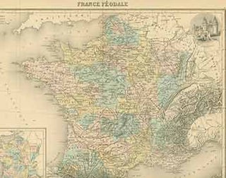 Item #18-0962 France Féodale (19th Century map of France feudal). L. Smith, engraver