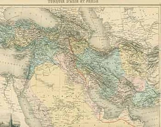 Item #18-0969 Turquie D'Asie et Perse (19th Century map of Turkey from Asia and Persia). L....