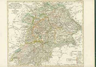 Item #18-0974 Südwestliches Deutschland. (19th Century map of Southwestern Germany). Justus Perthes
