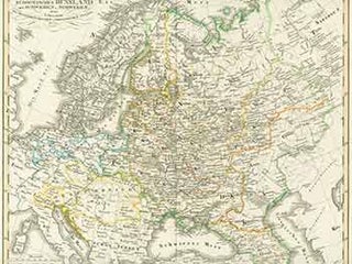 Item #18-0987 Europaeisches Russland anch Schweden Norwegen (19th Century map of European Russia...