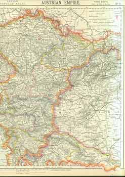 Item #18-0993 Austrian Empire No. 1 (19th Century Map). Letts Son, Co Limited