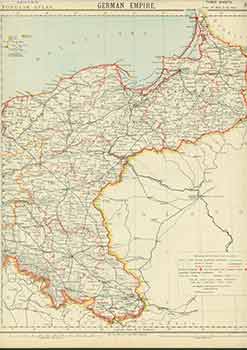 Item #18-0996 German Empire (19th Century Map). Letts Son, Co Limited