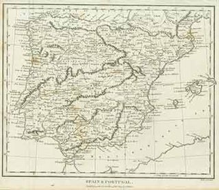 Item #18-0999 Spain & Portugal (19th Century Map). J. Wilkes