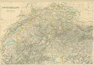 Item #18-1020 Switzerland. (19th Century Map). 19th Century British Artist