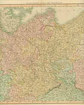 Item #18-1026 Northern Part of Germany (19th Century Map). 19th Century European Artist