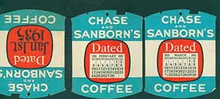 Item #18-1041 Three pages from the 1935 Chase and Sanborn’s Coffee 1035 Calendar: Jan 1st,...