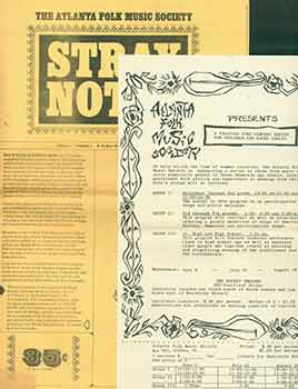 Item #18-1053 The Atlanta Folk Music Society: Stray Notes. Volume 1, Number 1, June 1, 1965. Atlanta Folk Music Society.