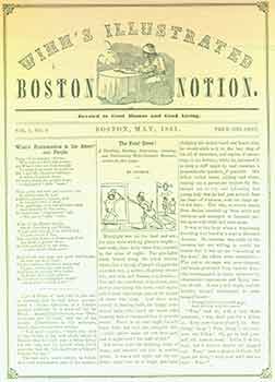 Item #18-1070 Winn's Illustrated Boston Notion. Vol 1, No. 2. May, 1851. Child’s Gallery