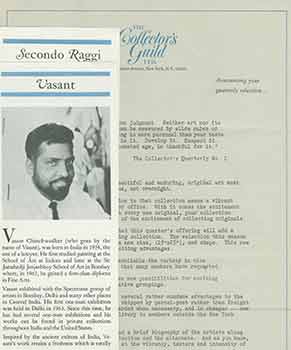 Item #18-1402 Vassant and Secondo Raggi. Artist prospectuses only. Includes 2 pp promotional TLS...