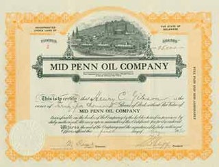 Item #18-1455 Full Paid and Non-Assessable 25,000 Shares of Stock without Par Value. Mid Penn...