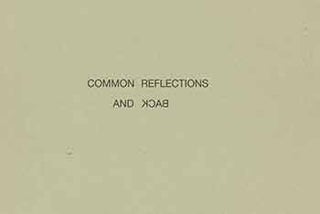 Item #18-1554 Common Reflections and Back: An Exploration of the Esthetic Experience of Suburbia....