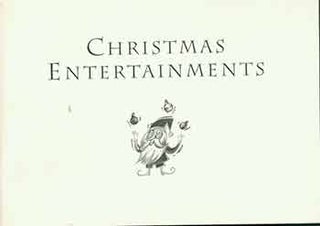 Item #18-1569 Christmas Entertainments. Frederick G. Ruffner Jr