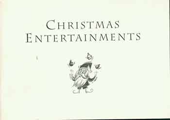 Item #18-1569 Christmas Entertainments. Frederick G. Ruffner Jr.