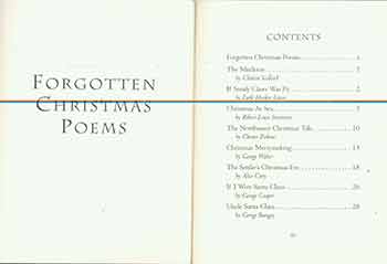 Item #18-1573 Forgotten Christmas Poems. Frederick G. Ruffner Jr.
