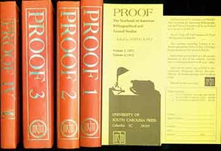 Item #18-1669 Proof: the Yearbook of American Bibliographical and Textual Studies: ( Four...