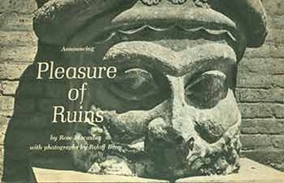Item #18-1933 Announcing Pleasure of Ruins (This is a prospectus for the work, and not the book...