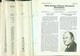 Item #18-1935 Willa Cather Pioneer Memorial Newsletter and Review: 26 issues dating Spring 1992...