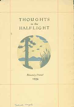 Item #18-2018 Thoughts in Halflight, original drawing for proof. Valenti Angelo