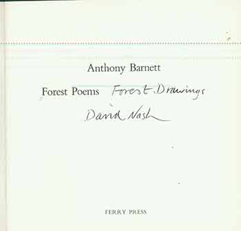 Item #18-2024 Forest Poems: Forest Drawings. (One of 200 copies.). Anthony Barnett, David Nash.