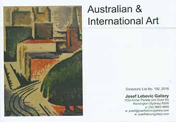 Philip Quirk (Photo.) - Australian & International Art. Collectors' List No. 192, 2018
