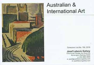 Item #18-2028 Australian & International Art. Collectors’ List No. 192, 2018. Philip Quirk, Photo
