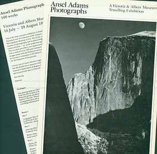 Item #18-2033 Ansel Adams Photographs. A Victoria & Albert Museum Travelling Exhibition. Mark...