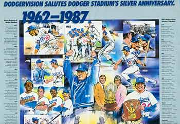 Dodgervision - Dodgervision Salutes Dodger Stadium's Silver Anniversary 1962 - 1987 (Poster)