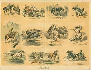 Item #18-2230 Das Pferd. 19th Century German Artist