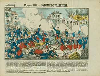 Item #18-2335 (Actualités.) 15 janvier 1871 -- Bataille de Villersexel. (News. January 15, 1871 - Battle of Villersexel). 19th Century French Artist.