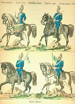 Item #18-2357 Armée saxonne. Sachfilche Armee. Saxon Army. Egercito sajon. Armata sassone. Garde-Reiter. (Guard Riders.) No. 1240. Charles Burckardt.