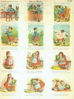 Item #18-2370 Piet en Maria. (Piet and Maria). Meijer's Prenten No. 20. 19th Century Dutch Artist