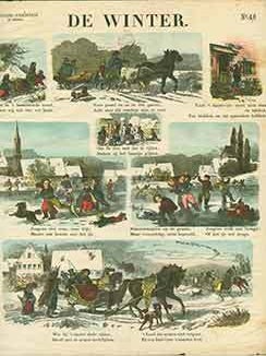 Item #18-2371 De Winter. (The Winter). Meijer's Prenten No. 46. 19th Century Dutch Artist