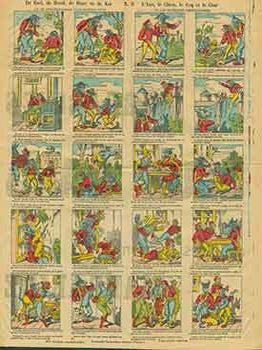 Item #18-2372 De Ezel, de Hond, de Haan en de Kat -- L'Ane, le Chien, le Coq et le Chat. (De...