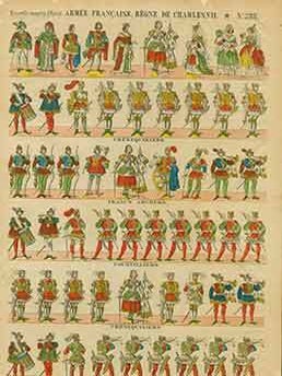 Item #18-2392 Armée Française, Regne de Charles, VII. (French Army, Charles Regne, VII). No....