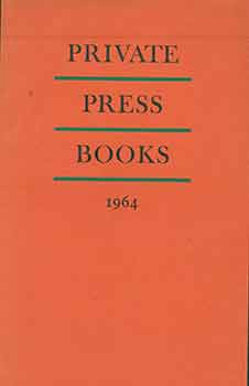 Item #18-2577 Private Press Books. Roderick Cave, David Chambers, Peter Hoy