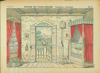 Item #18-2949 Théâtre des Folies-Bergère. Chambre rustique Depose, No. 5. 19th Century French Artist.