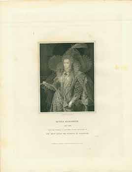 Item #18-2963 Portrait of Queen Elizabeth. Federico Zucchero, T. A. Dean, painter, engraver