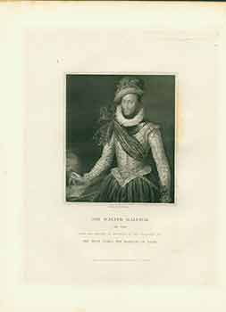 Item #18-2974 Portrait of Sir Walter Raleigh. Zucchero, C. Picart, painter, engraver