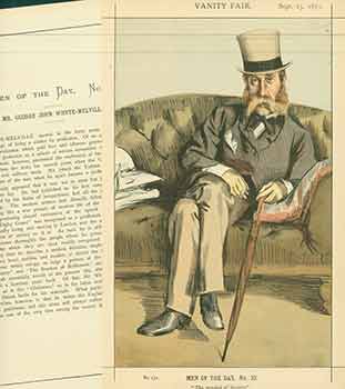 Item #18-3191 Mr GJ Whyte-Melville; The novelist of Society. No. 151. (Original Lithograph.)....