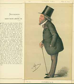 Item #18-3258 Baron MA de Rothschild MP; The winner of the race. Issue No. 134. (Original Lithograph.). Ape, 1839 - 1889 Carlo Pellegrini, Lith.