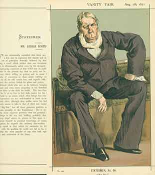 Item #18-3263 Mr George Bentinck MP; Big Ben. Issue No. 144. (Original Lithograph.)....