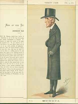 Item #18-3286 Archbishop Manning; The next Pope. Issue No. 143. (Original Lithograph.). Ape, 1839...