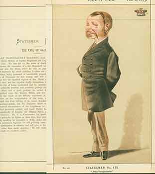 Delfico (Baron Melchiorre De Filippis Delfico, 1825 - 22 December 1895) (Lith.) - The Earl of Galloway; Army Reorganization. No. 222. (Original Lithograph. )