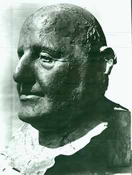 Item #18-3742 Ritratto Di Papa Giovanni XXIII (Head of Pope John XXIII). (B&W Photograph). Giacomo Manzù, A. Cartoni, Photographer.
