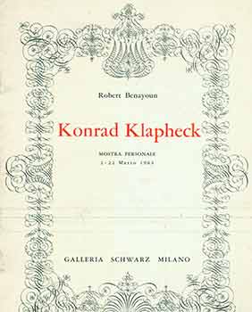 Item #18-4642 Konrad Klapheck: Mostra Personale. 2 -22 Marzo, 1963. Catalogo mensile no. 36,...
