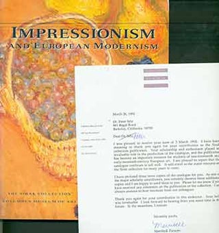 Item #18-5049 Impressionism and European Modernism: The Sirak Collection. Richard R. Brettell,...