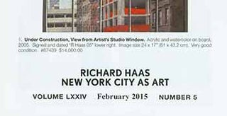 Item #18-5388 The Old Print Shop Portfolio. Richard Haas: New York City As Art. Volume LXXIV....