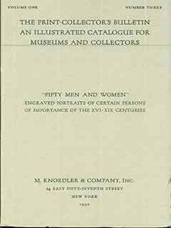 Item #18-5688 The Print-Collector’s Bulletin An Illustrated Catalogue For Museums And...