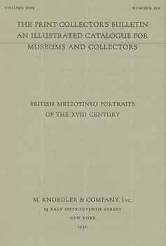Item #18-5702 The Print-Collector’s Bulletin An Illustrated Catalogue For Museums And...